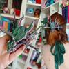 Hair Clip Handcrafted Dragon Styling Hair Pin with Sword-shaped Hair Stick