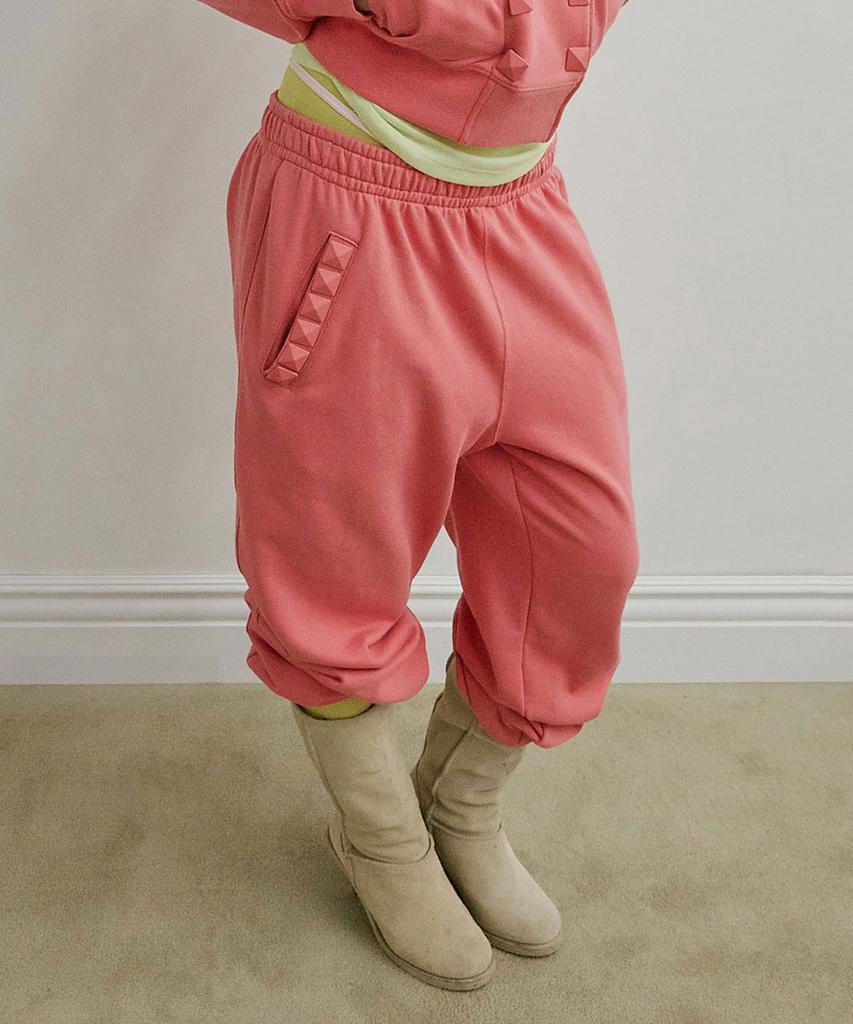 SCULPTOR Napoleon Stud Sweatpants Acid Pink