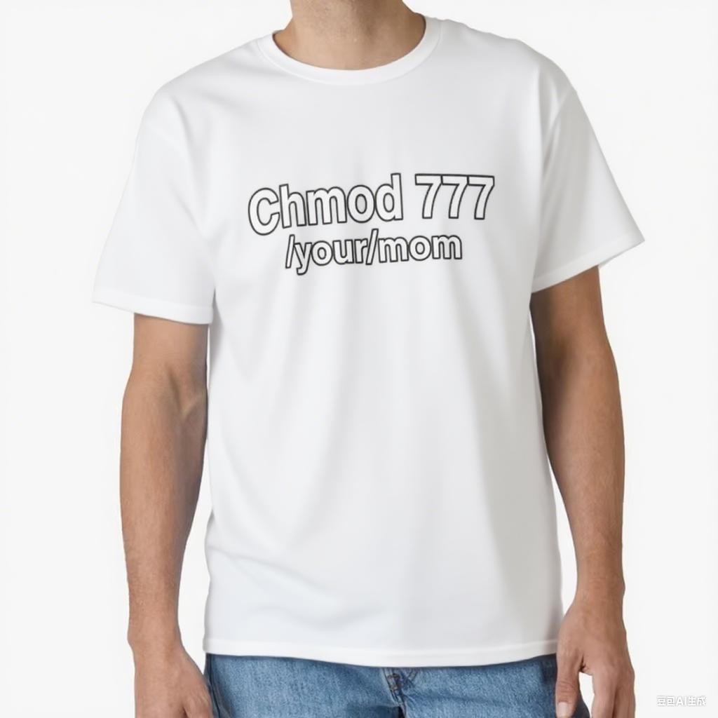 Chmod 777 Your Mom Funny Linux Sys Admin Engineer Humor Gift Tshirt for Developer Software Programmer Large Size Tops S4XL