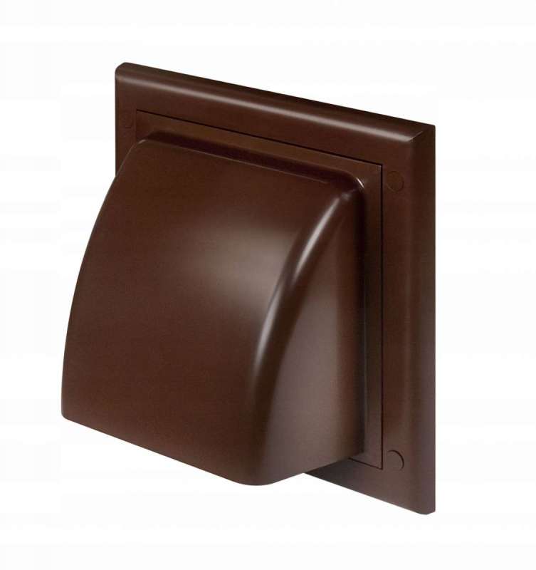 Round Duct Exhaust Cover (Fi150) Brown - A-Ko150-30Br