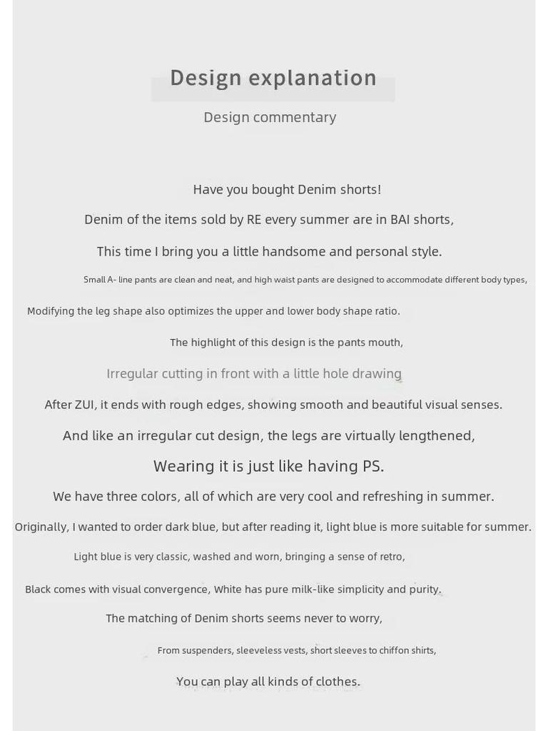 Женские шорты А-силуэта из хлопкового денима с высокой талией — лето 2025 г., необработанный край и широкие штанины