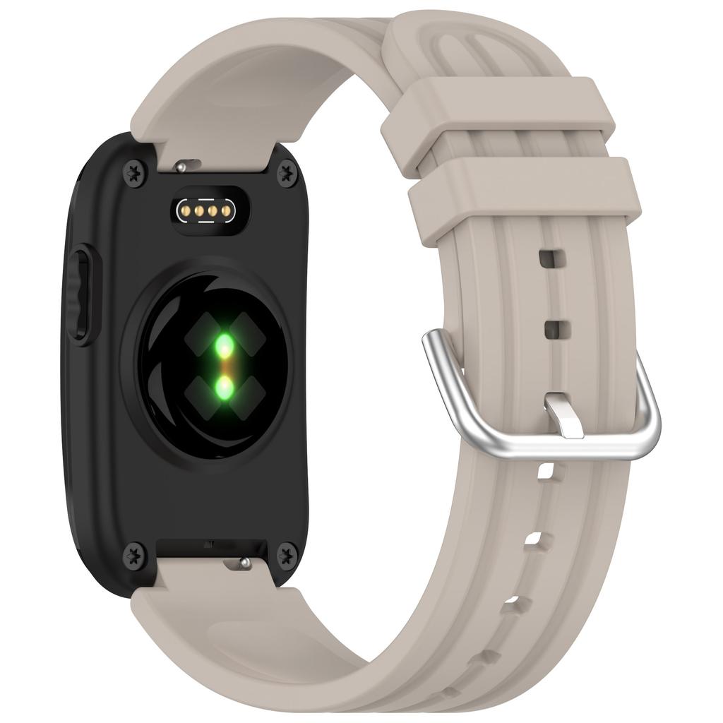 Split style pin buckle silicone watch band for Garmin CIRQA Smart Band screen free sports bracelet