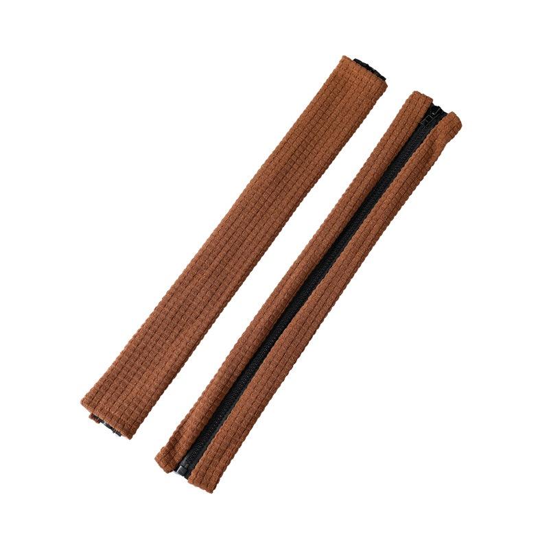 Одна пара однотонных универсальных водонепроницаемых чехлов на подлокотник для офисного стула, домашний эластичный грязеотталкивающий чехол на молнии