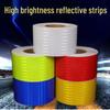 Флуоресцентная светоотражающая защитная лента: Ширина 5 см, 10 см, 15 см для ночного движения, предупреждение о столкновении