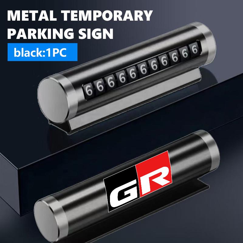For Toyota Car Temporary Parking Card Phone Number Cars Accessories Crown Corolla YARIS L Auris C-HR Hilux Vios Rav4 Prius ER1