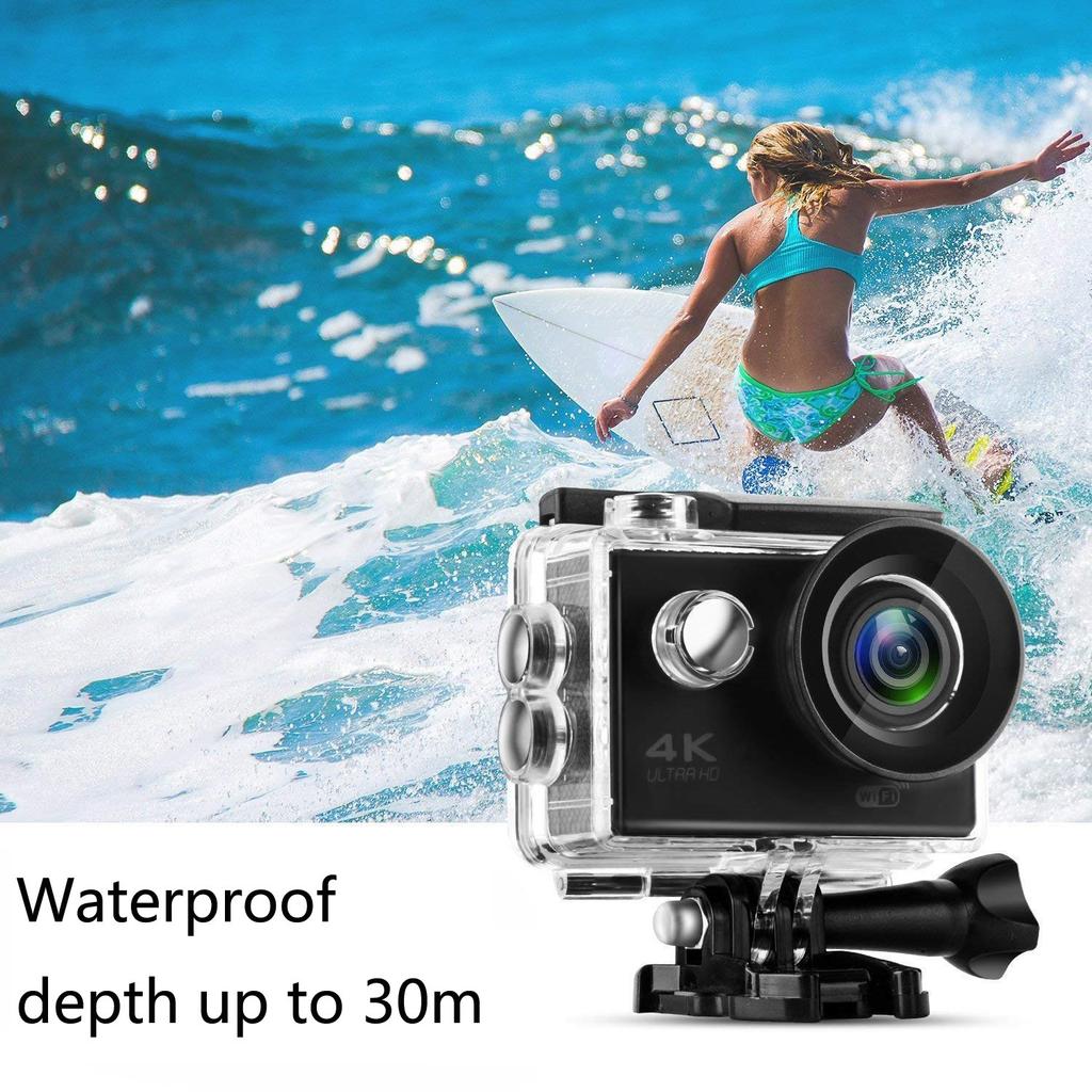 New Action Camera Ultra HD 4K WiFi 2 Inch 170D Underwater Waterproof Helmet Video Recording Sport Cam