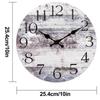 Silent Non Ticking Wall Clocks Battery Operated, Themed Clock For Bathroom Kitchen Home Office Living Room Bedroom