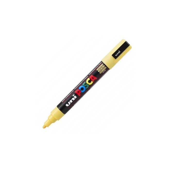 Marqueur - POSCA - Pointe Conique Moyenne - Couleur : Jaune paille - Largeur de trait : 1,8 – 2,5 mm