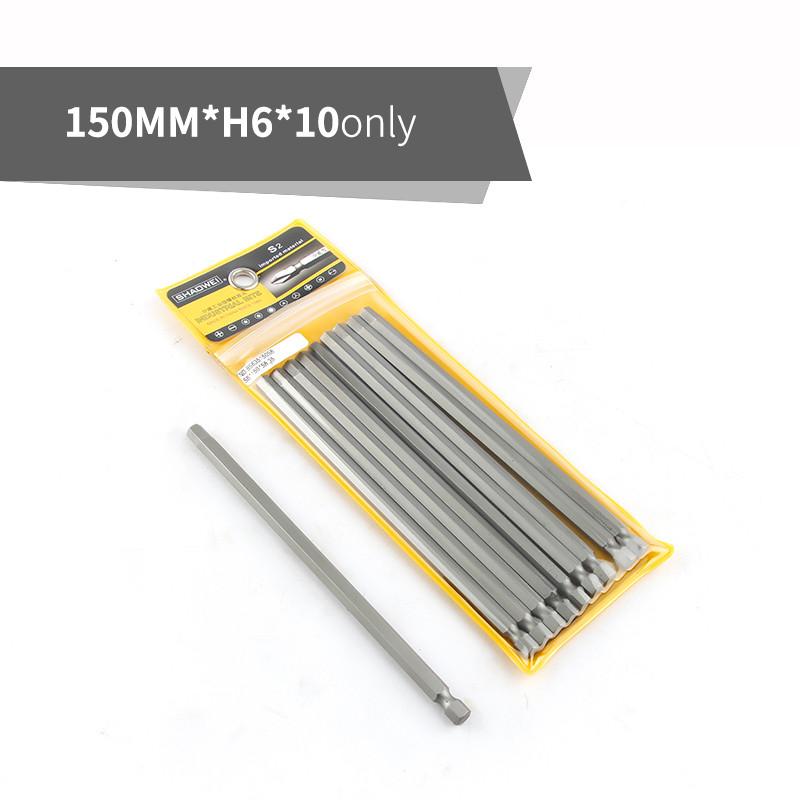 150mm Length Screwdriver Drill Bit Sets S2 Steel Screw Driver Bits Hex Magnetic 1/4"Hand Repair Kits Tools