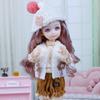 BJD Кукла и Одежда Множество Подвижных Суставов 30см 1/6 3D Глаза Кукла Девочка Наряжать Подарок на День Рождения Игрушка