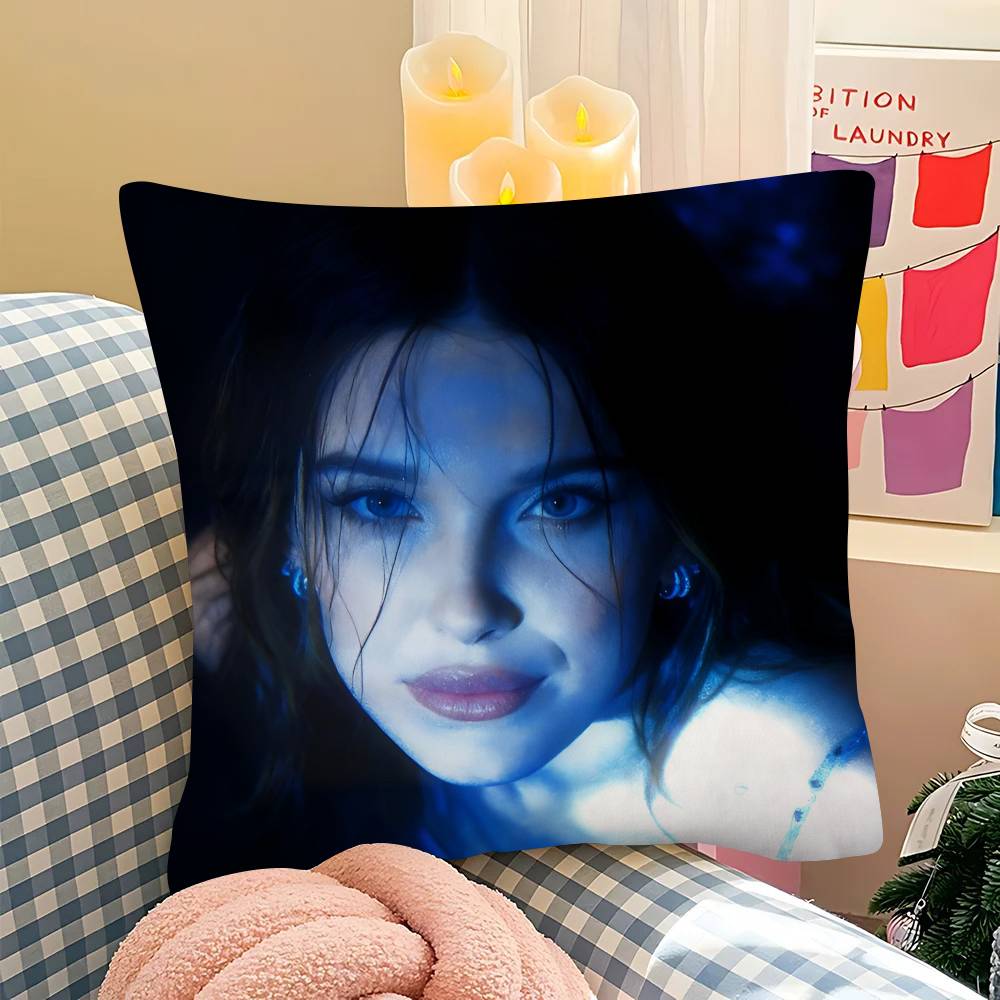 pc Millie Brown Stranger Pillow Case Fashion Square Pillowcase Bedroom Sofa Room Ins Decoration Leisure