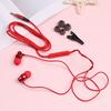 1Pc Comfortable And Soft Waterproof Wired Earbuds Hand-Free Stereo Headset