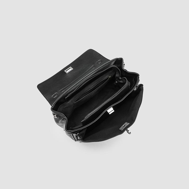 Tote Bags for Women Handbag Purse In Vintage Moto Biker Lock Decoration Commuting Shoulder Crossbody