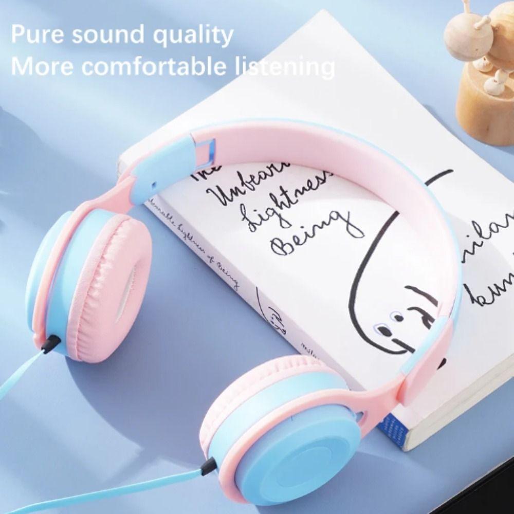 Folding Style Cellular Wired Headset Wired Wired Headworn Earphones Computer