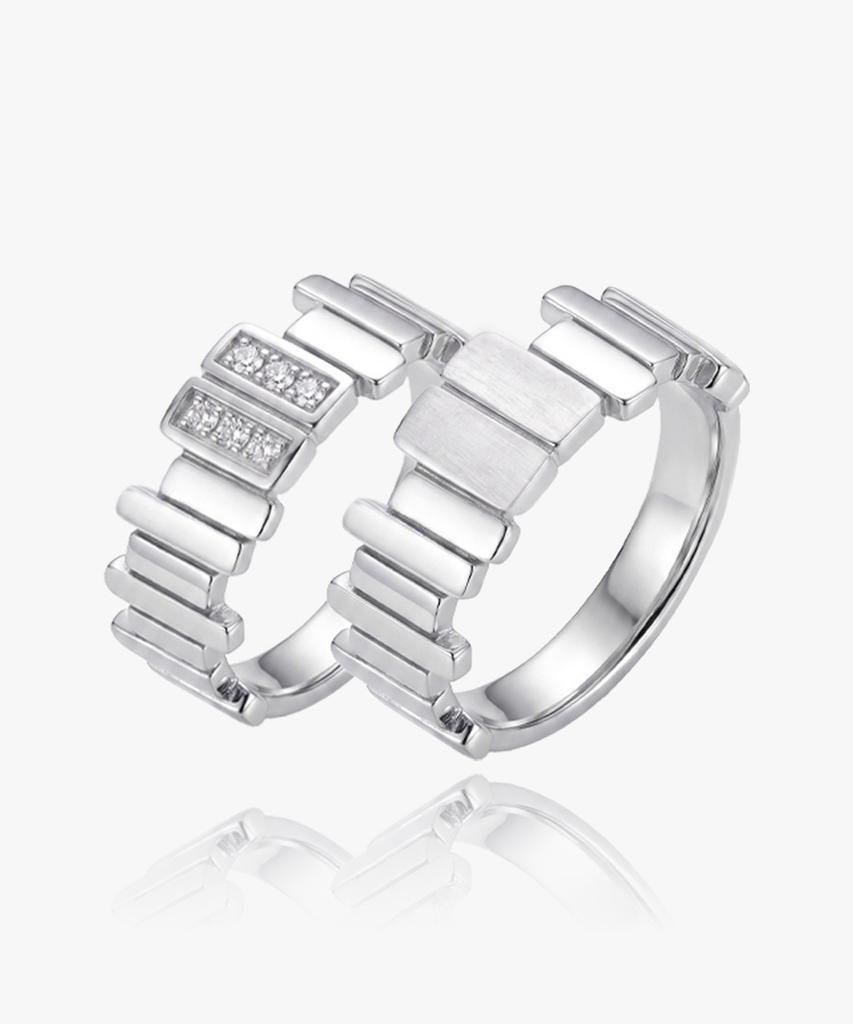 Helene Jewelry Серебро 925 Кольца для пары Ingis-On Серебряные кольца