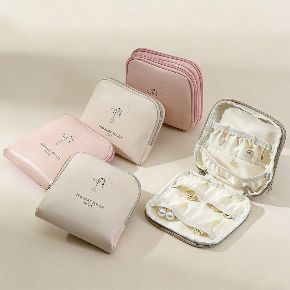 Single/Double Layers Zipper Jewelry Bag Mini Jewelry Pouch Jewelry Storage Bag Necklaces