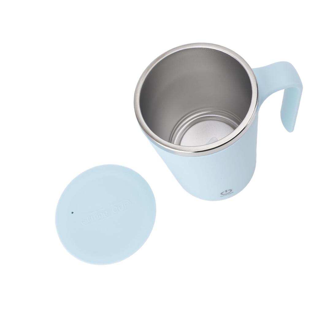 Self Stirring Coffee Mug Rechargeable with Lid Stainless Steel Portable Electric Magnetic Automatic