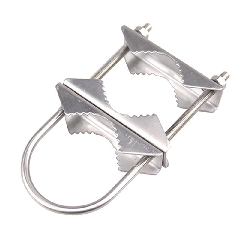 Для ТВ, Си-Би, Любительской связи Двойной Мачтовый Зажим V-образный Блок с U-Болтами M6 Прочный Антикоррозийный Комплект Крепления Мачты к Мачте