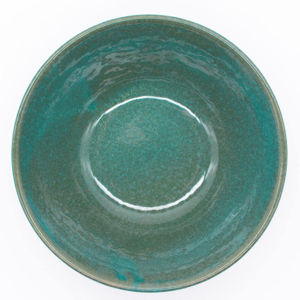 Aito Seisakusho Bowl 380ml Green Mino Ware Dishwasher Microwave Safe Aito Bowl Made In Japan 517019 "Natural Color" Approx.