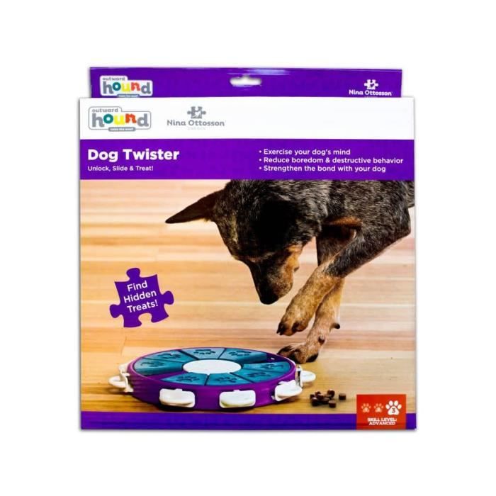 Outward hound jeu pour chiens nina ottosson dog twister vert et violet