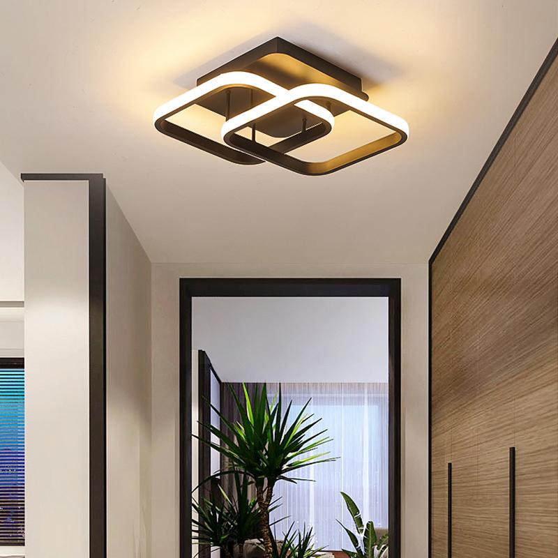 AC85-265V металлический потолочный светильник с регулируемой яркостью, освещение для коридора, прихожей, прохода, акриловый домашний светильник для дома