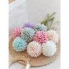 Artificial Chrysanthemum Ball Flowers Dandelion Hydrangea Arrangement Bouquet Present For Friends Bridal Wedding Bouquet Decor For Home Office