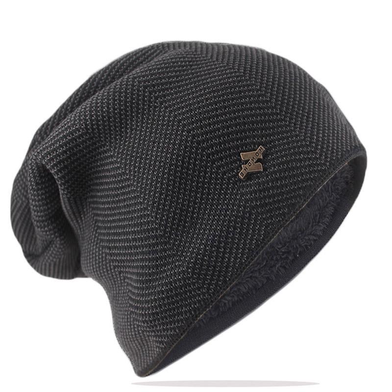 Winter Warm Men Beanies Skullies Fashion Knit Sports Hats Outdoor Knitting Striped Adult Male Bonnet Bone Hat