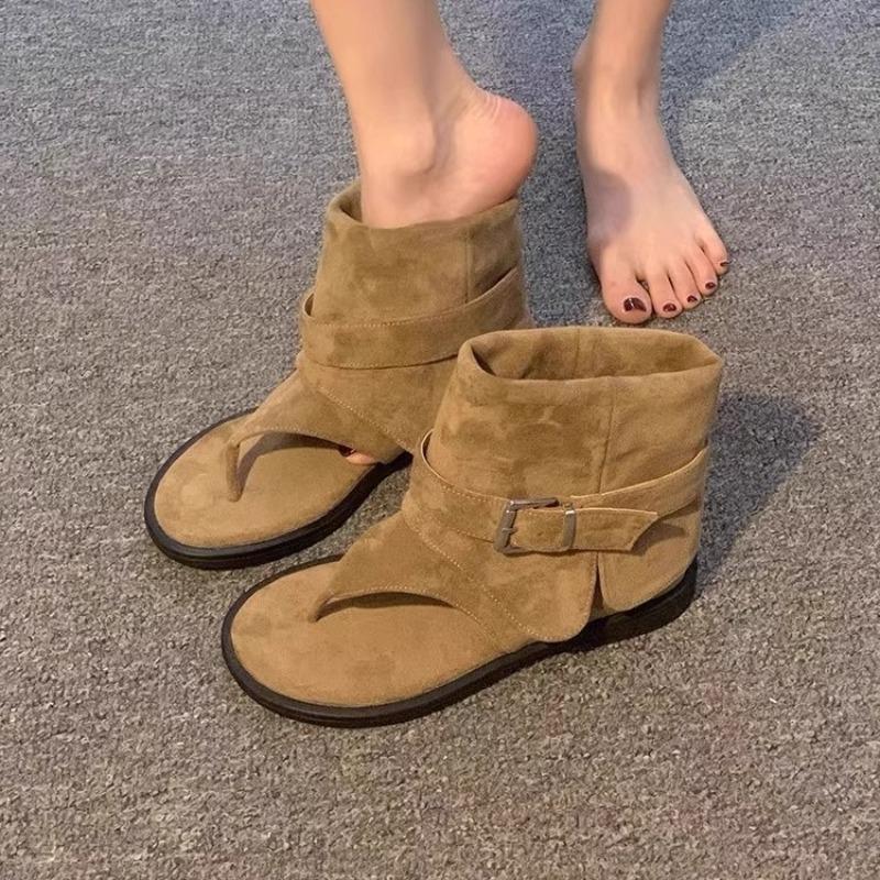 Ретро короткие ботинки, Крутые ботинки, Новая универсальная и модная обувь на толстой подошве для женщин
