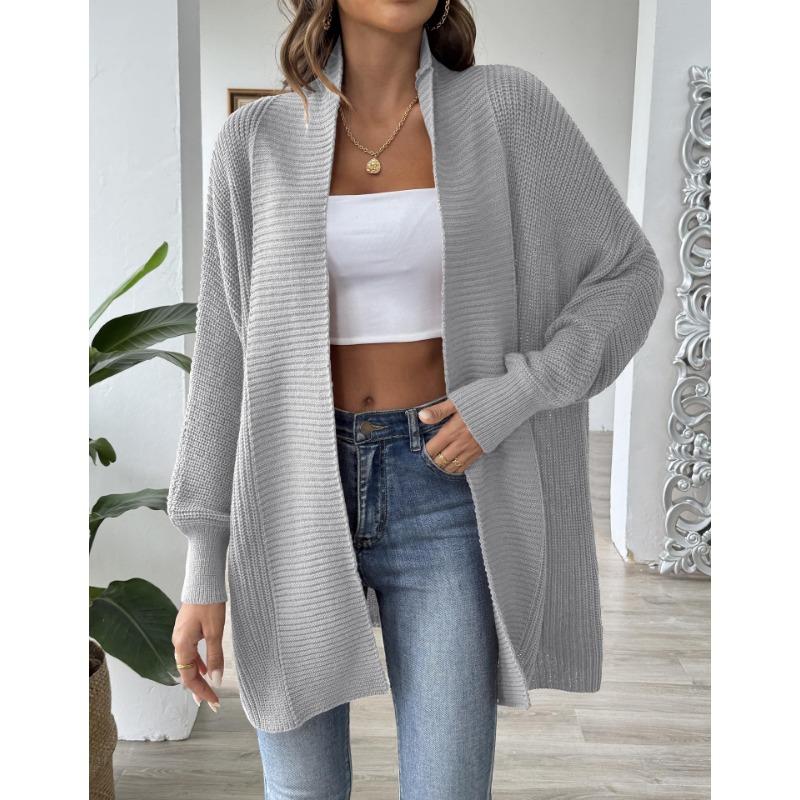 Women's Autumn and Winter Simple Loose Casual Cardigan Sweater