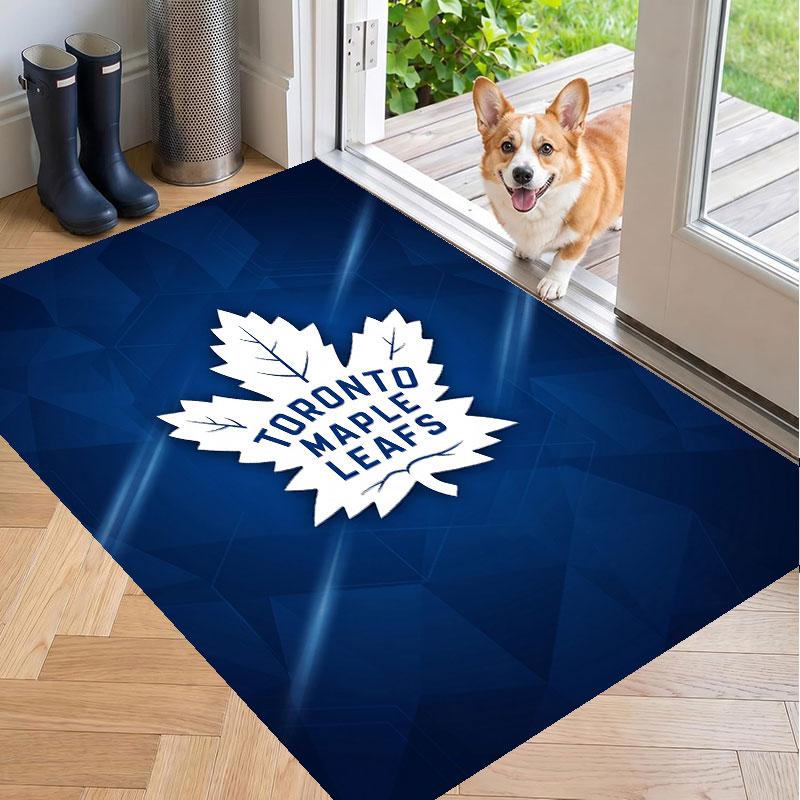Soft Floor Carpet Toronto Maple Leafs Pattern Area Rug Decorative Mat For Home Room Decoration