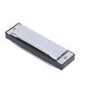 Harmonica 10 Hole 20 Tone G Key Playing Mouth Organ Wind Musical Instrument with Box ClothSilver