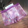 Men Boxer Underwear Mid-rise Comfortable Fit High Elasticity Shorts Panties Lace Mesh Yarn Seamless Underwear