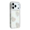 For iPhone 17 Pro Max Case Rhinestone Edge Pearl Love Decor TPU+PC IMD Phone Cover