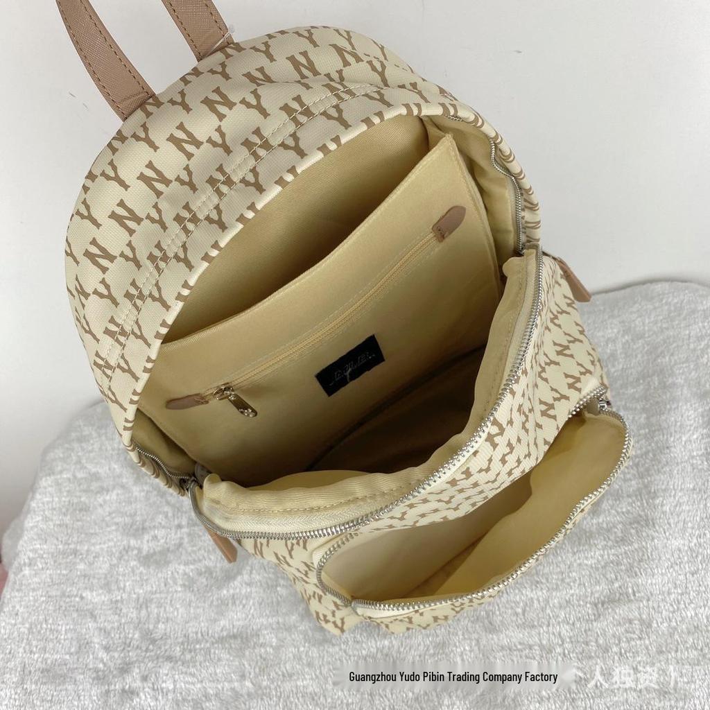 Korea 2025 ML Versatile Monogram Backpack: Large Capacity Unisex Schoolbag