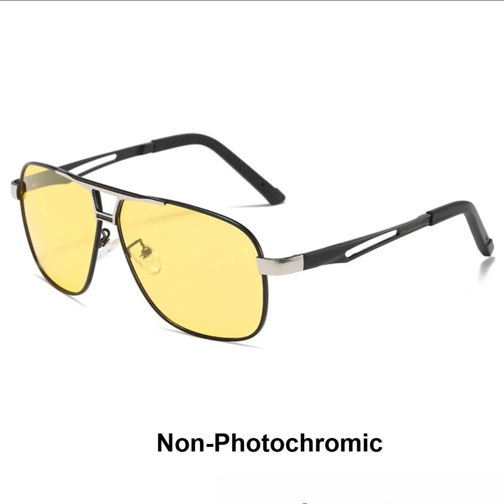 Новые мужские поляризованные фотохромные солнцезащитные очки Защита UV400 Солнцезащитные очки для вождения на весь день для использования днем и ночью