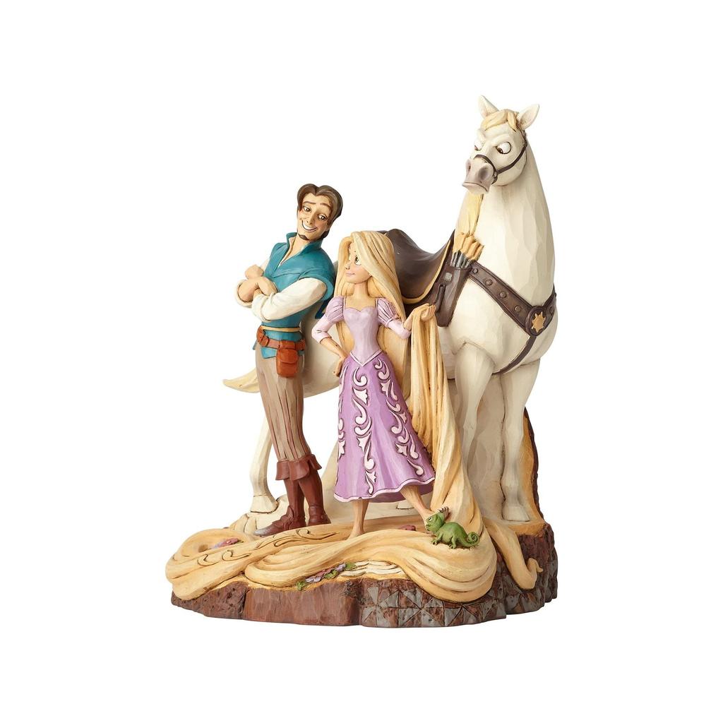 Enesco Disney Traditions by Jim Shore Tangled Carved by Heart Live Your Dream Multicolor Figurine, 21.5 Inches,