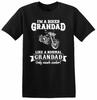 I'm A Biker Grandad Like A Normal Grandad T Shirt Motorbike Bike Birthday Top Te