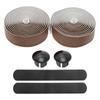BULLSPANN 1 Pair Bicycle Handlebar Breathable Grip Tape for Road Bikes and Meters Light Brown Tape, Non-Slip, Shock-Absorbing, MTBs, 2.16 Long,