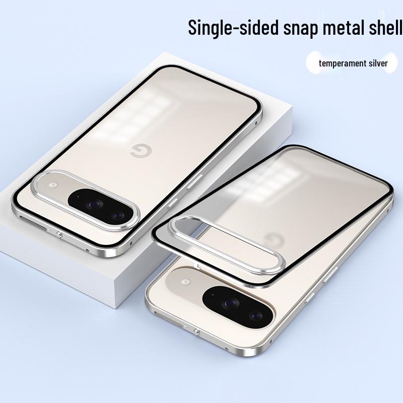 Чехол для телефона Google Pixel 10 Pro XL с металлическим каркасом и магнитной застежкой