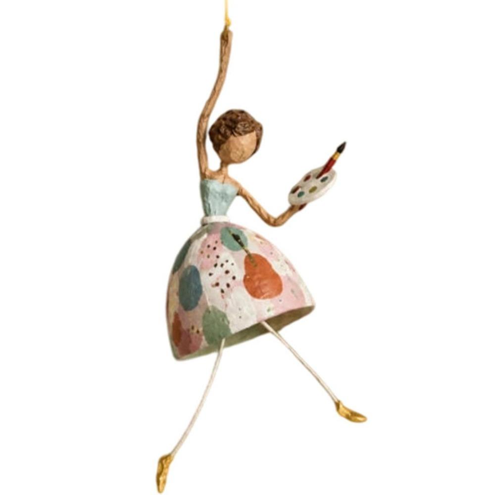 Dangling Legs Ballerina Lady Figurine Vintage Women Shaped Pendants Home Decor