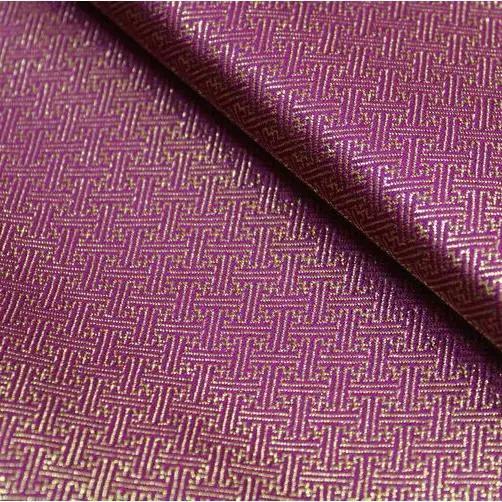100x75 см 3D-парча из шёлка с пурпурным узором, пряжа Lame, одежда Cheongsam, ткань для шитья своими руками, жаккардовая ткань, ткань в буддийском стиле