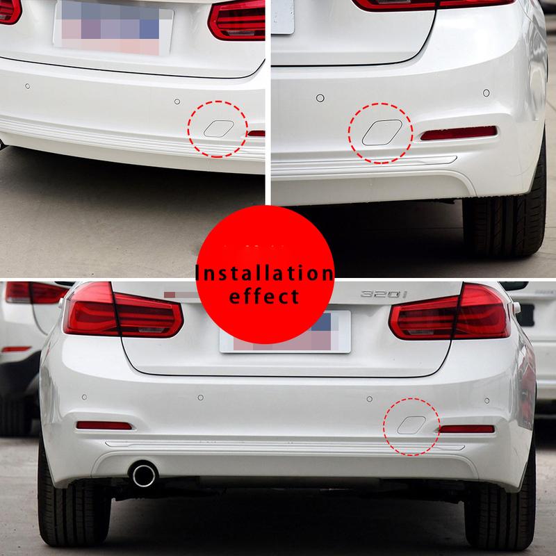 For BMW 3 Series F30 Rear Bumper Trailer Cover Rear Towing Hook hole cover version 51127438417 2016-