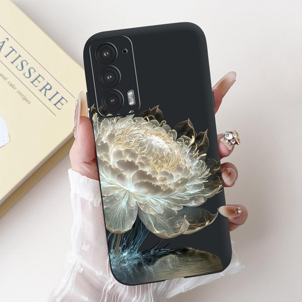 Для телефона Edge 20 20Pro 20Lite Чехол Для Motorola Edge 20 Pro Чехол Силиконовый Роскошный Модный Любовь Милый Кот Девушка Забавный Крутой Расписной