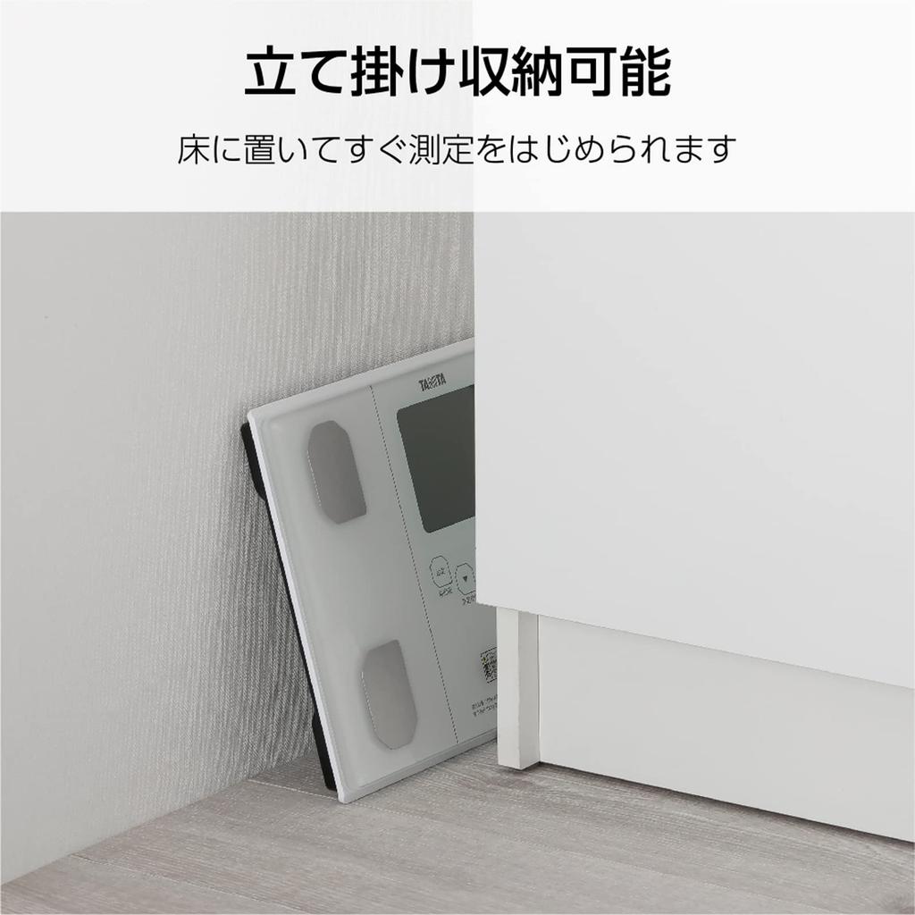 Tanita Body Composition Scale 50g White WH with Automatic Recognition Be Stored Upright BC-314 function/Can