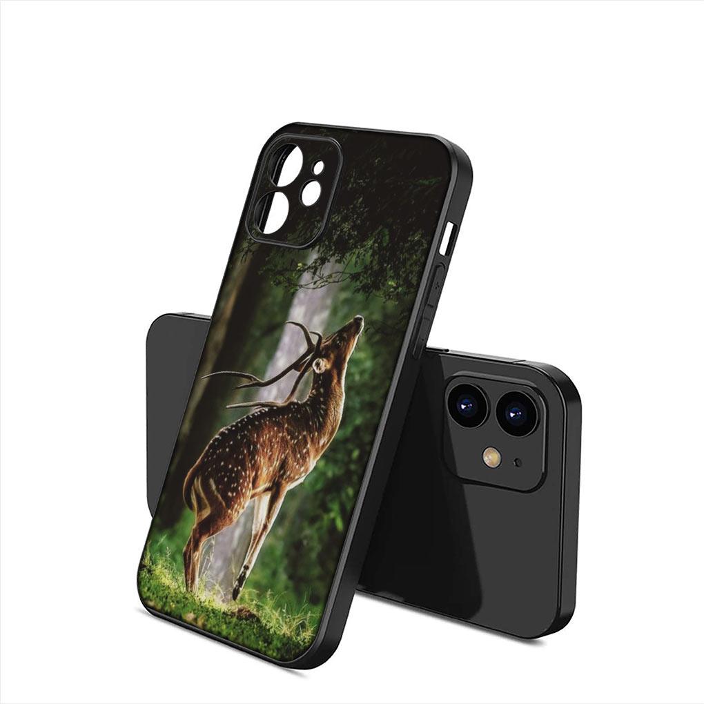 Deer Wild Hunting Buck Cover Phone Case for Apple iPhone 15 14 Plus 13 12 Mini Pro Max XR + 13Pro 14+ 15+ Funda Soft Casing