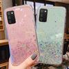 Защитный чехол с серебряной фольгой и блестками для Samsung A23, A03, Note20 и S22 Ultra