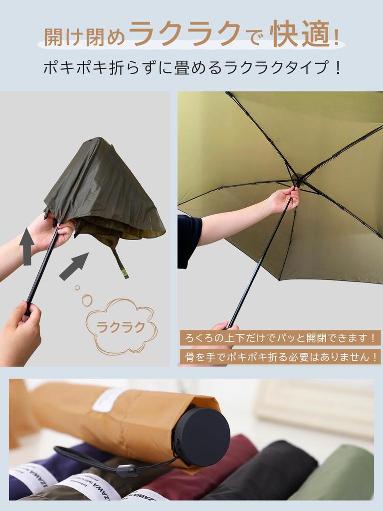 Легчайший углеродный волоконный зонт-автомат KIZAWA для мужчин, водонепроницаемость уровня 5, портативный мини, идеально подходит для дождливой погоды, 5 зонтов 60 см, 84 г! Женщины,