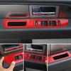 4X Red Inner Window Lift Button Panel Trim Cover for Ford Raptor F150 2009-2014