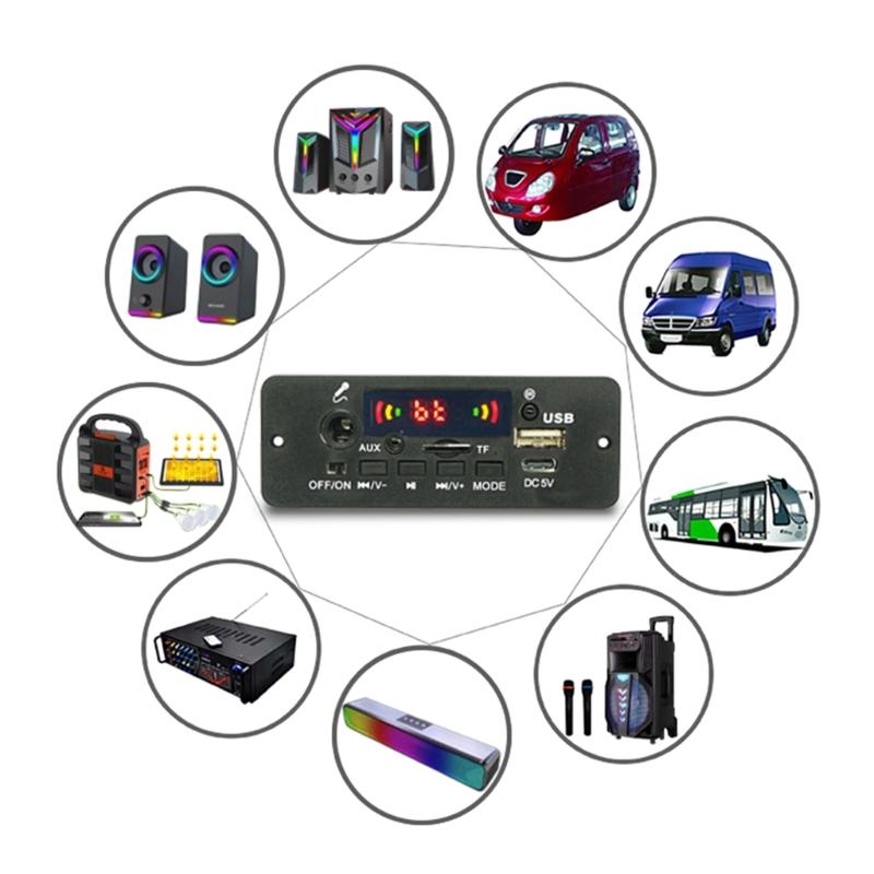 Плата MP3-декодера Беспроводной модуль USB-записи с поддержкой Bluetooth для динамика Модуль декодирования с пультом дистанционного управления