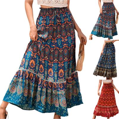 Женская повседневная юбка с высокой талией и широкими складками Юбка с талией и широкими складками Юбка с талией и широкими складками